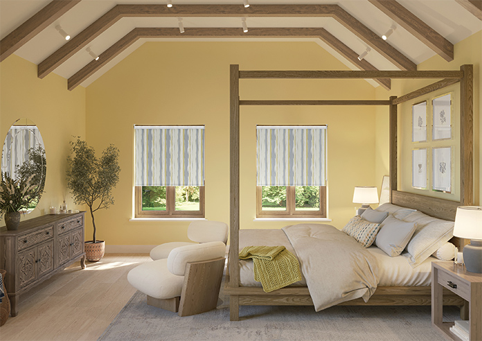 Waterfall Stripe, Ochre - Twist&Fit Roller Blind - Image 8